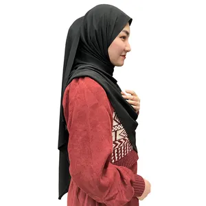 Malese chiffon voile bawal maxi hijab turbanti per le signore sciarpa hijab in chiffon coreano