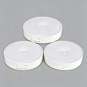 8LED Beads PIR Motion Sensor Night <b>Light</b> Wireless USB <b>Rechargeable</b> Mini Emergency Lamp for Bedroom Home Use - Product Image 1