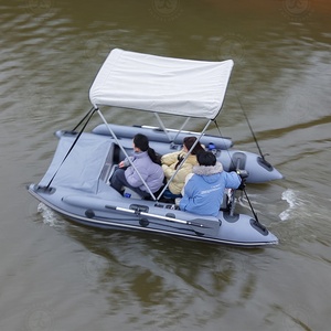Bote Inflable Resistente para <span class=keywords><strong>Pesca</strong></span> <span class=keywords><strong>en</strong></span> Playa, Mini Bote Flotante con Toldo para <span class=keywords><strong>Pesca</strong></span> - Product Image 2