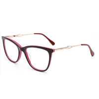 BONA Multiple Spécifications Feuille Lunettes Rectangle Acétate Optique Lunettes Cadre Noir Myopie Lentille Lecture À La Mode