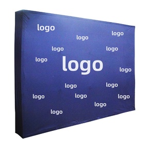 8ft X 8ft <b>Double</b> Sided LED Light Dye Sublimation Foldable Portable Silver <b>Frame</b> Fabric Backdrop Easy Assembly for <b>Photo</b> Booth - Product Image 3