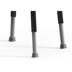 Asiento de Taburete de bañera de pies antideslizantes con marco de aluminio de altura ajustable para personas mayores discapacitadas - Product Image 6
