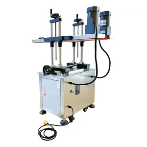 Fully automatic jar glass clamping machinery belt conveyor plastic glass bottle clamping machine