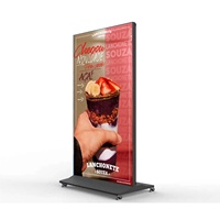 Layar CMS 85 Inci untuk Dalam Ruangan, Pemutar Iklan Digital Signage dan Display yang Berdiri di Lantai