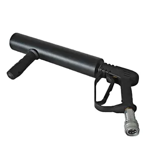 Mitushow pistola de mão co2 comprimento pequeno, portátil, jato de mão, efeitos especiais, co2 dj, palco, pistola com 3 metros de mangueira