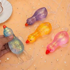 Hot Sale Hines Maltose Glitter Duck TPE Squeeze Toy Slow Rebound Decompression Squishy Sensory <b>Fidget</b> Unisex - Product Image 5