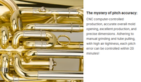 High Quality Bb Tuba for Professional Performance, Premium Brass Material, Factory Direct Supply Customizable Brass Instrument