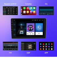 Radio Mobil Android Universal 10"/9" Pemutar DVD GPS Navigasi Head Unit 2 DIN Layar Sentuh Apple CarPlay