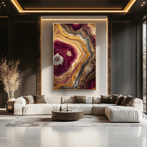 Dipinto a Olio con Texture Astratta su <span class=keywords><strong>Tela</strong></span>, 100% Dipinto a Mano, <span class=keywords><strong>Grande</strong></span> Formato, Arte Murale <span class=keywords><strong>per</strong></span> Soggiorno e Arredamento Casa - Product Image 2