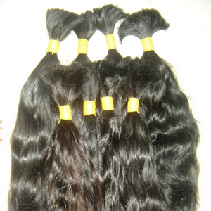 Temple Bulk Indian Remy Human Hair 100% Unprocessed Virgin 100g Best Quality Packaged Weave Attachment - Product Image 1