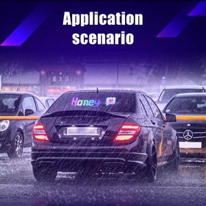 Lampu Panel LED Fleksibel dengan Pesan yang Dapat Diprogram, Layar Bergulir, Panel Matriks LED Digital untuk Mobil, Iklan, Dikontrol Aplikasi - Product Image 6