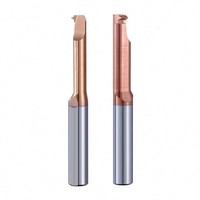 TEBAK Coupe-trou micro-perforation à changement rapide pour mini-tour, barre de perçage en carbure monobloc pour outils de perçage interne