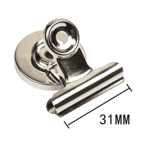 Clip Magnético de Hierro, Clip Metálico para Refrigerador, Imán de Ferrita de 31/38/50mm, Clip para Almacenamiento de Oficina, Almacén, Boletos - Product Image 1