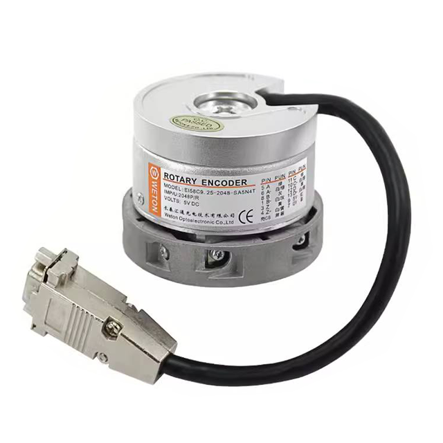 WETON SIN/COS Rotary Encoder EI58C9.25-2048-SA5N4T 2048P/R 5VCD Conical Shaft Mounting Industrial Automation New Original