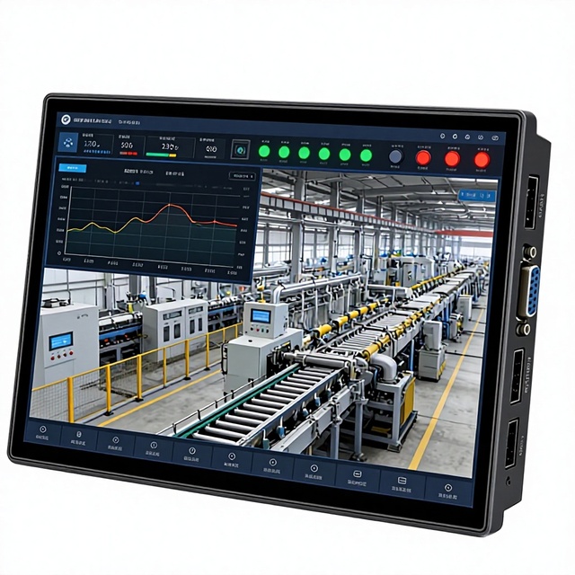 Yingtouch 19 Inch Smart Factory Industrial Control Display All-in-One Machine Touch Control 16:9 Aspect Ratio USB/DVI Interfaces