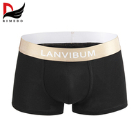Boxers pour hommes Daily Sports, doux, extensibles, confortables, respirants, couleur unie, sous-vêtements en tricot respirant, caleçons boxers
