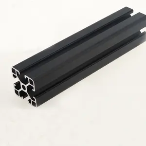 4040黑色铝型材中国制造商工业铝挤压型材数控