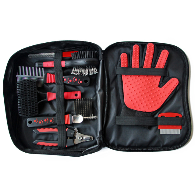 Hot Products Pets Grooming Tools Set Pet Grooming Kit for Dogs Cats Pets Combs and Nail Scissors Grooming Set