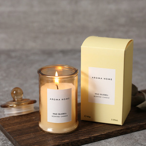 Candele Profumate di Lusso di Alta Qualità, Decorative per la <span class=keywords><strong>Casa</strong></span>, in Cera di Soia, in Vasi di Vetro <span class=keywords><strong>con</strong></span> Coperchio e Confezione Regalo - Product Image 5