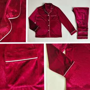 Famille noël décontracté pyjamas ensemble maman moi tenues correspondant vêtements revers mère <span class=keywords><strong>papa</strong></span> <span class=keywords><strong>fils</strong></span> fille soie/coton - Product Image 2