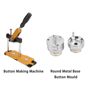 Giá Tốt Nhất Điều Kiện Mới Của Nhãn Hiệu Kim Loại Quay Huy Hiệu Máy Làm 100 Bộ Nhựa <span class=keywords><strong>Pin</strong></span> Trở Lại Nút Nút Máy Làm - Product Image 2