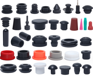Assorted Silicone Rubber Hole Plugs & Caps - Mixed Sizes From 2.5mm To 30mm (Grommet Plugs)