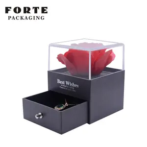 FORTE 아크릴 보석 상자 꽃 상자 보석 상자 꽃