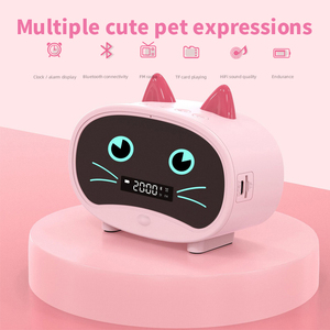 <span class=keywords><strong>Mini</strong></span> Xách Tay Dễ Thương Âm Thanh Không Dây Hộp Mèo Tai Phim Hoạt Hình Mèo Đồng Hồ Báo Thức Màu Xanh Răng Loa Ficanjm02 - Product Image 6