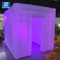 Tente gonflable de studio de photo de lumière du cube LED tente promotionnelle gonflable de publicité commerciale