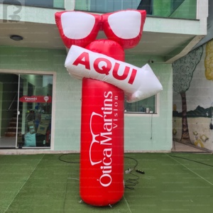 Pilar Publicitario Inflable <span class=keywords><strong>Gigante</strong></span> con Logotipo Personalizado, Flecha Direccional para Ópticas/Tiendas de Gafas/Eventos - Product Image 1
