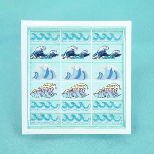Iron-On Embroidered Eco-Friendly Felt PVC Various Wave Patch for Clothing <b>Hat</b> <b>Bag</b> Decoration - Product Image 3