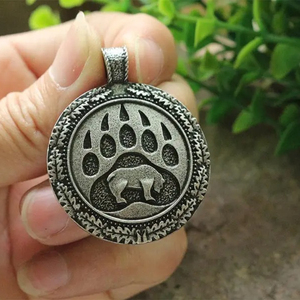Pendentif patte d'ours Viking, talisman d'ours slave, collier pour homme païen, pendentif nordique, talisman celtique. - Product Image 4