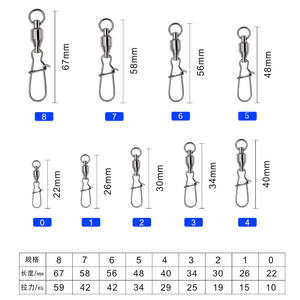 ตะขอเกี่ยวสแตนเลสแบบหมุนได้ MY 401D ตัวเชื่อมต่อสำหรับตกปลาความเร็วสูง สำหรับอุปกรณ์ตกปลาขนาดใหญ่ - Product Image 2