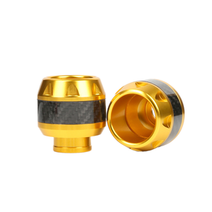 Pièces détachées pour motos Mocell CNC, protège-carter en aluminium, protection contre les chutes, décorateur en fibre de carbone, universel, anti-chute, pour fourche avant - Product Image 1