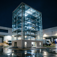 Équipement de stationnement vertical automatisé, élévateur de stationnement robotisé, carport, système de stationnement en tour entièrement intelligent, 30 niveaux, CE, parking pour voitures