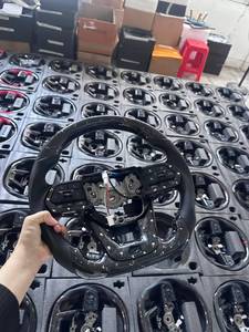 พวงมาลัย YLC สำหรับรถยนต์โตโยต้า ซูปรา A90 <span class=keywords><strong>GR</strong></span> ปี 2019 2020 <span class=keywords><strong>2021</strong></span> 2022 พวงมาลัยแบบกำหนดเองหุ้มหนังอัลคันทาราและคาร์บอนไฟเบอร์ - Product Image 1