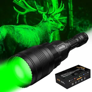 ANEKIM UC90 – Kit de lumière de chasse verte, lampe de poche tactique pour la chasse de nuit de Coyote de porc et de Varmint