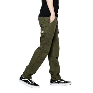 Custom Cotton Twill <b>Cargo</b> Pants Relaxed Fit <b>Straight</b> <b>Leg</b> Utility <b>Trousers</b> Multi Pocket Outdoor Hiking Workout Casual Camouflage - Product Image 4