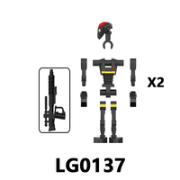 LG1019 Battle Droid Space Wars Combat Robot Juguetes Mini DIY Hadiah Koleksi Edukatif Rakit Set Blok Bangunan Mainan Anak