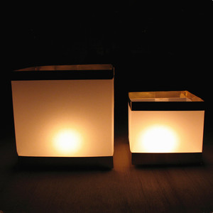 Wholesale Paper Square Water Lamp Gold Customized Color Paper Blessing Wishing River Floating Lamp <strong>Lantern</strong> With <strong>Candle</strong> - Product Image 5