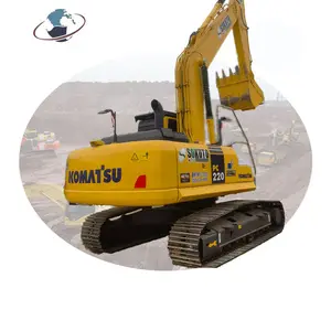 Japan made used Komatsu PC220 tracked excavator for sale, EPA engine Komatsu Shovel price low in Shanghai China