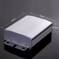 Caja de conexiones de terminales DIY caja de instrumentos electrónicos de Metal pequeño montaje en pared carcasa de aluminio caja eléctrica 64*25,5*80mm