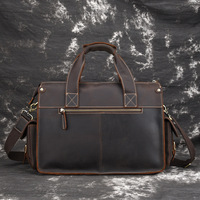 Sac à main pour ordinateur portable en cuir véritable pour homme L1016, de haute qualité, grande capacité