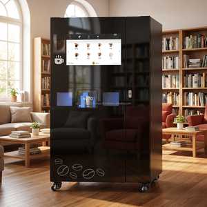 YISO fully <b>automatic</b> freshly ground <b>coffee</b> vending <b>machine</b> with ice maker, 27 inch touch screen intelligent <b>coffee</b> station - Product Image 1