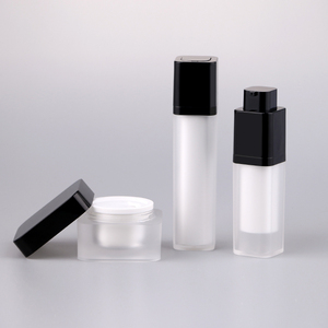 Envases Cosméticos Vacíos Cuadrados para Suero y Loción, con Sistema de Giro y Extracción, 15ml 30ml 50ml, Botella de Acrílico Mate con Bomba Sin Aire - Product Image 4
