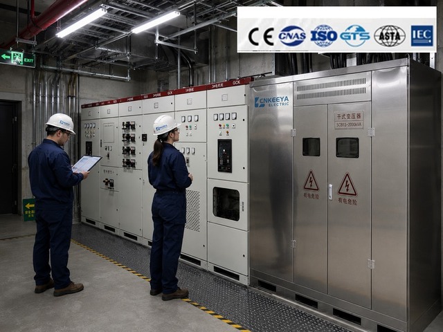 CNKEEYA LV Switchgear GCK Three Phase Withdrawable MCC Panel IP54 Aluminum Zinc Steel Plate 400V-415V Electric Power