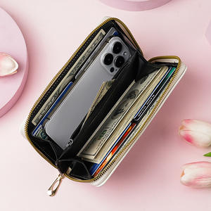 批发可爱迷你泰迪熊PU皮革钥匙扣多卡槽女式零钱钱包女童生日礼物钥匙扣 - Product Image 5