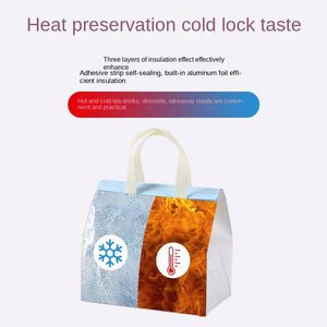 Aluminum Foil Insulated Takeaway Cooler Bag for Milk Tea and Lunch Model MCBY-003 - Product Image 2