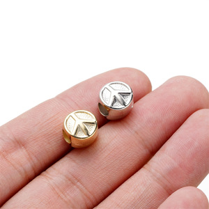 Perline Distanziatrici in Plastica Multiforma con Foro Grande, Color Oro e Argento, per Creazione di Gioielli Stile <span class=keywords><strong>Pandora</strong></span> - Product Image 3