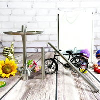 Chicha manuelle Mattpear en acier inoxydable, style classique, personnalisable, coffret cadeau boutique, pot Hisha